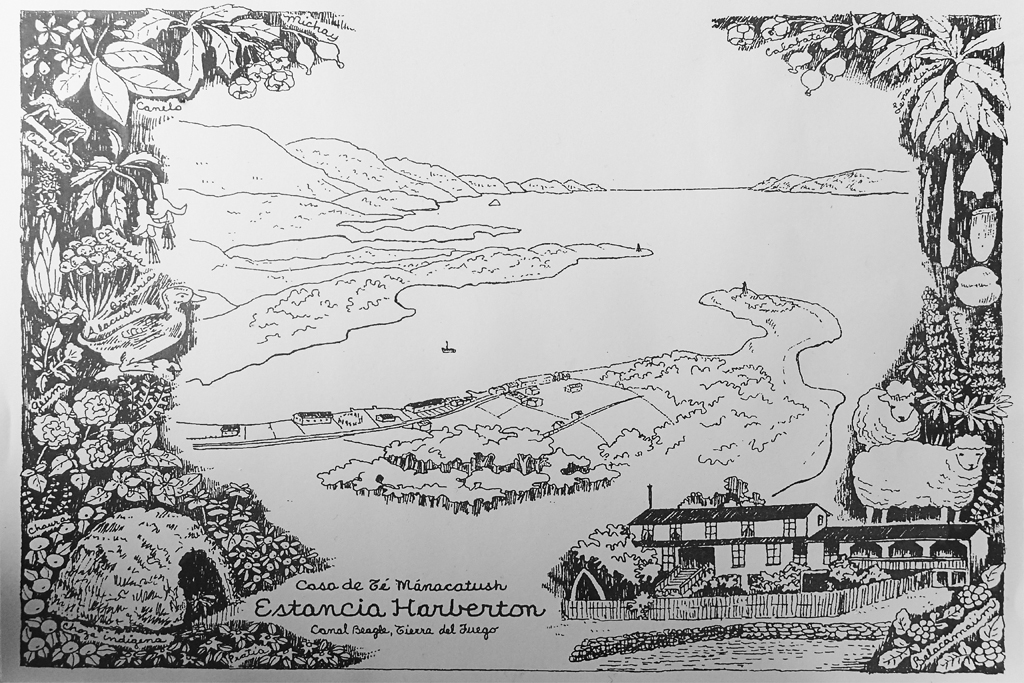 Estancia Harberton Zeichnung